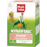 Мульти-табс Юниор д/детей старше 4 лет №30 табл. фруктовый